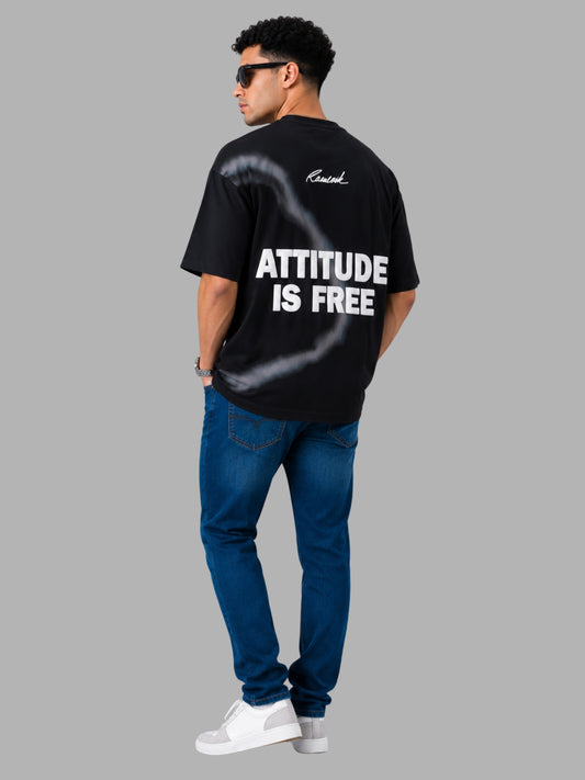Attitude Is Free Oversized Premium T-Shirt