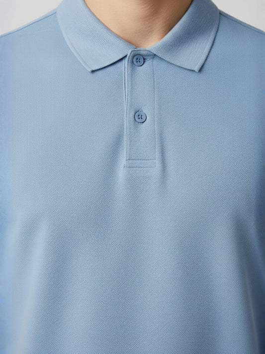 Men Solid Polo T-Shirt