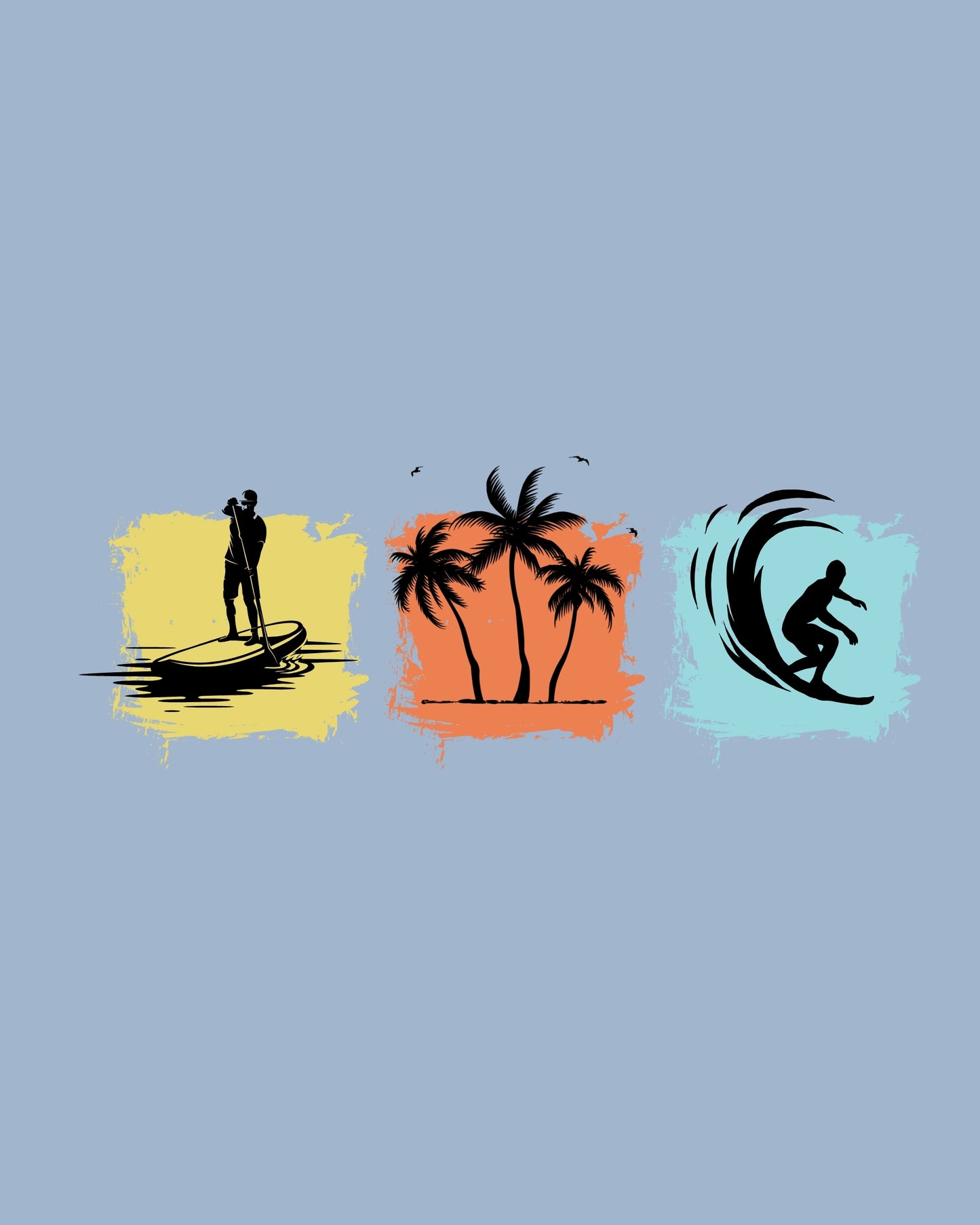 Beach Printed Classic Fit T-Shirt