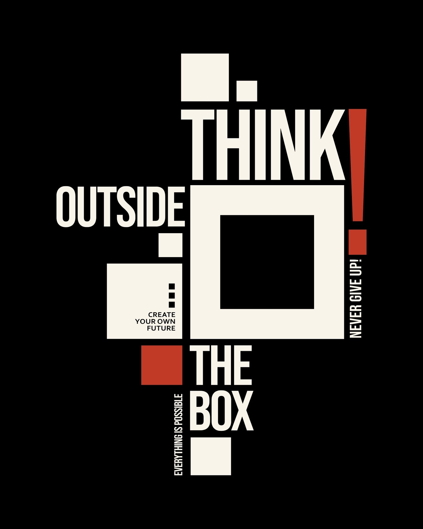 Think Outside The Box Graphic T-Shirt