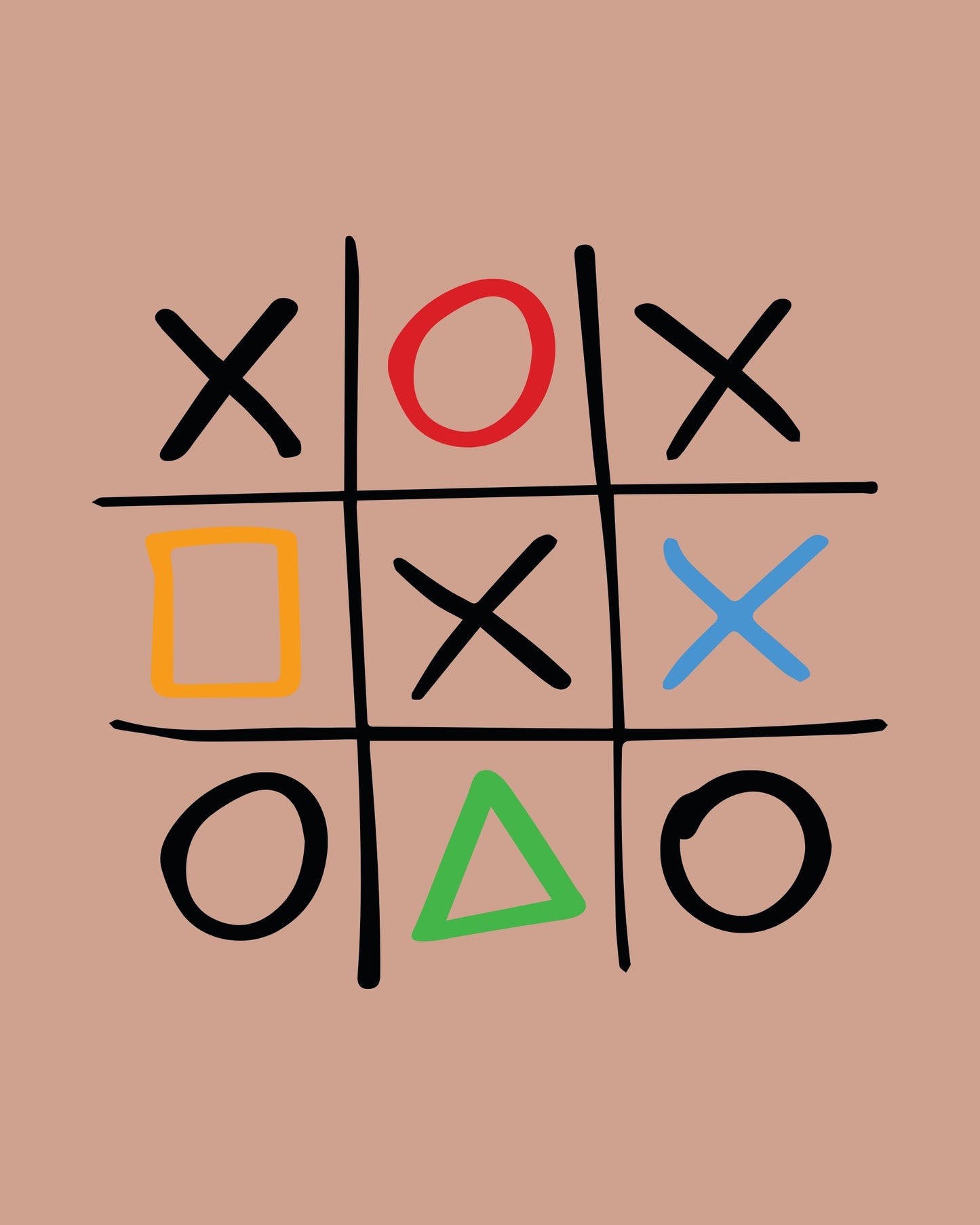 Tic Tac Toe Graphic T-Shirt