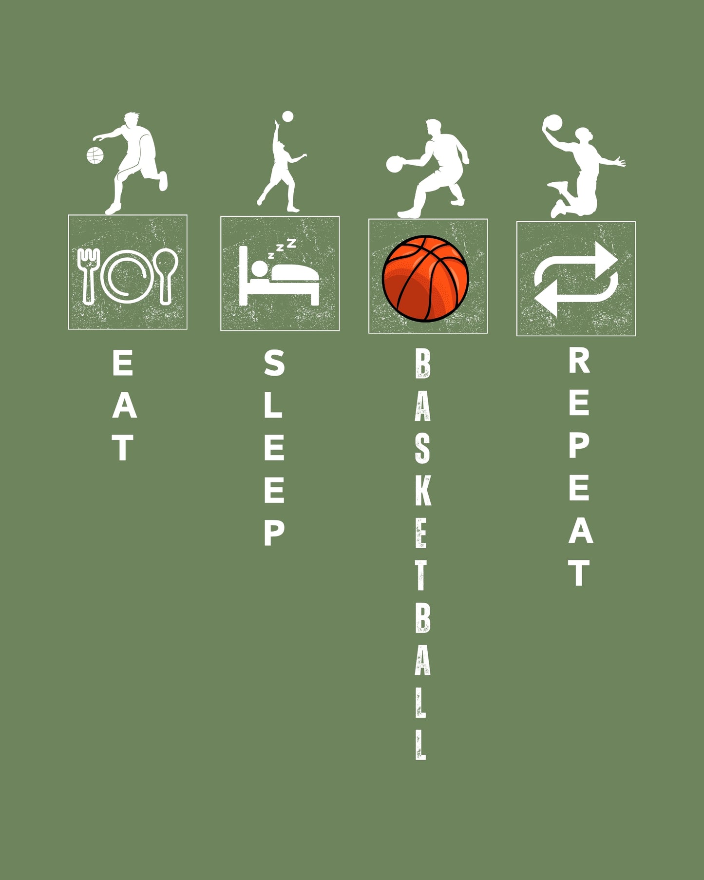 Eat.Sleep.Basketball.Repeat Classic Fit T-Shirt