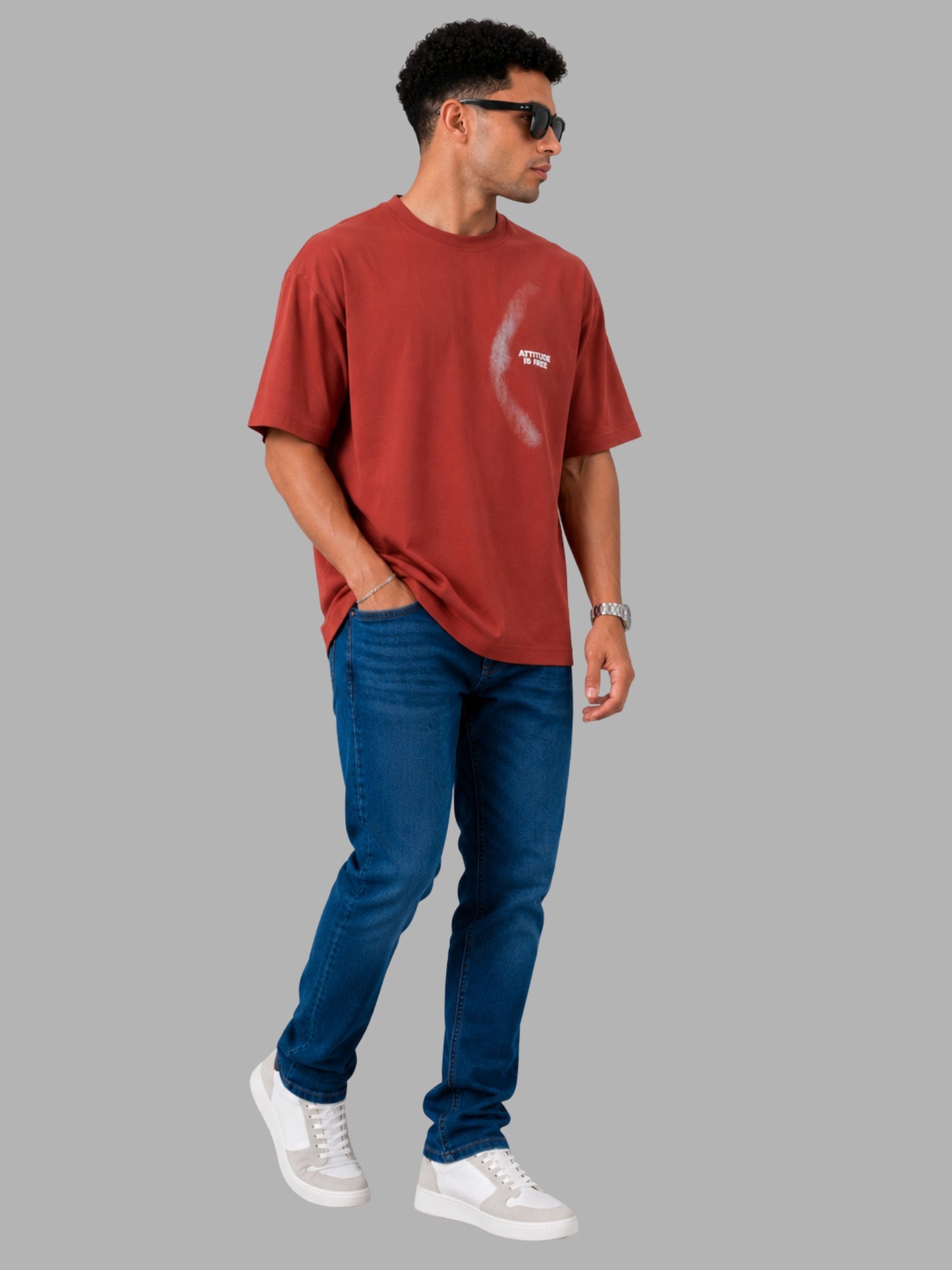 Attitude Is Free Oversized Premium T-Shirt