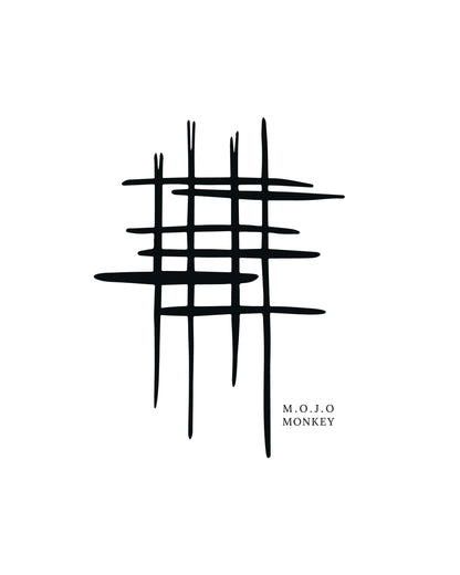 Abstract Grid Graphic Classic Fit T-Shirt