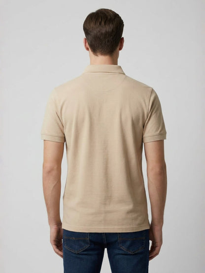 Men Solid Polo T-Shirt