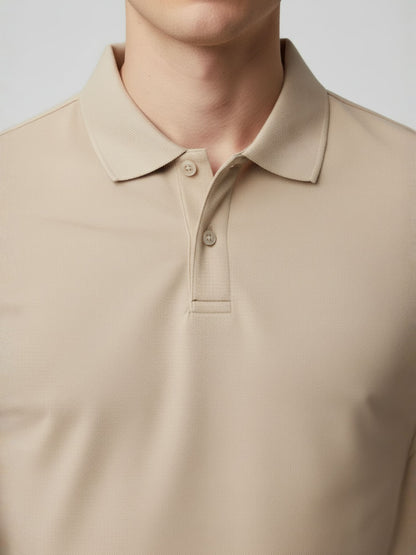Men Solid Polo T-Shirt