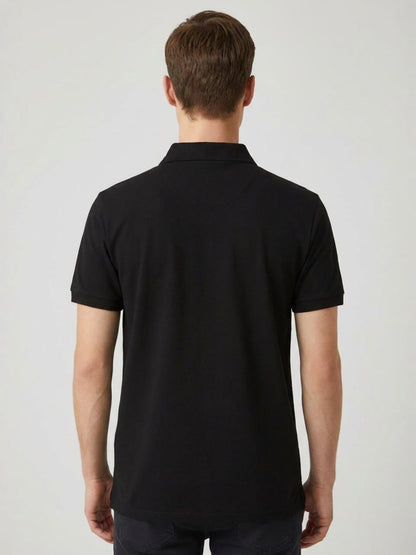 Men Solid Polo T-Shirt