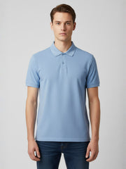 Men Solid Polo T-Shirt