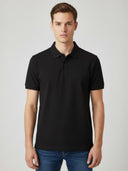 Men Solid Polo T-Shirt