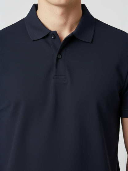 Men Solid Polo T-Shirt