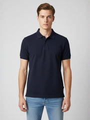 Men Solid Polo T-Shirt