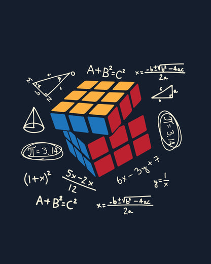 Rubik Cube Math Graphic T-Shirt