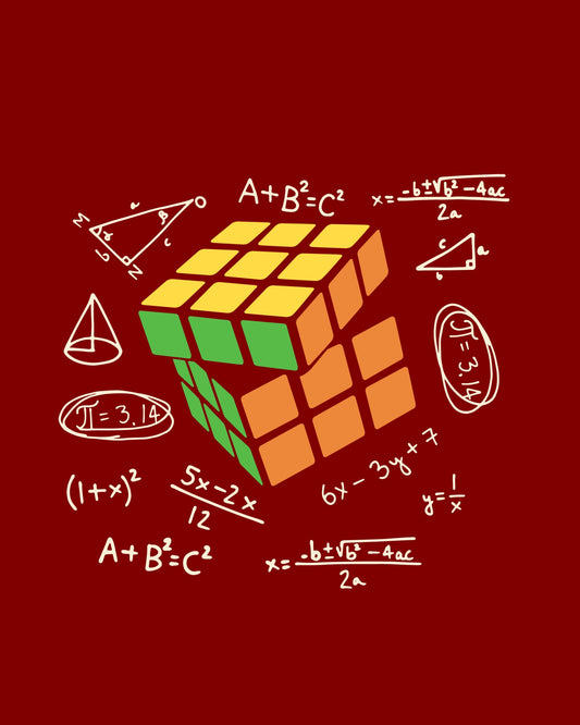 Rubik Cube Math Graphic T-Shirt