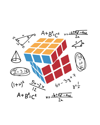 Rubik Cube Math Graphic T-Shirt