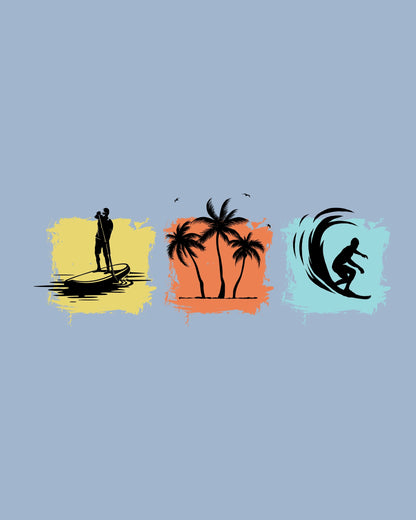 Beach Printed Classic Fit T-Shirt