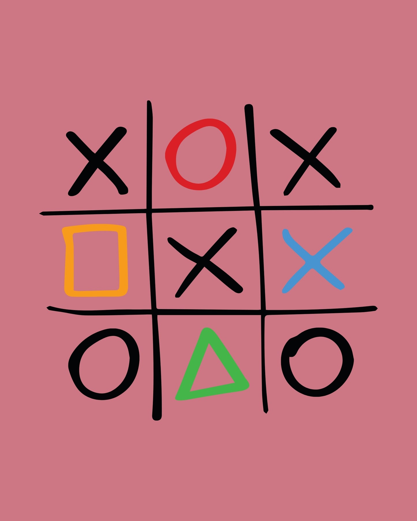 Tic Tac Toe Graphic T-Shirt