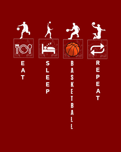 Eat.Sleep.Basketball.Repeat Classic Fit T-Shirt