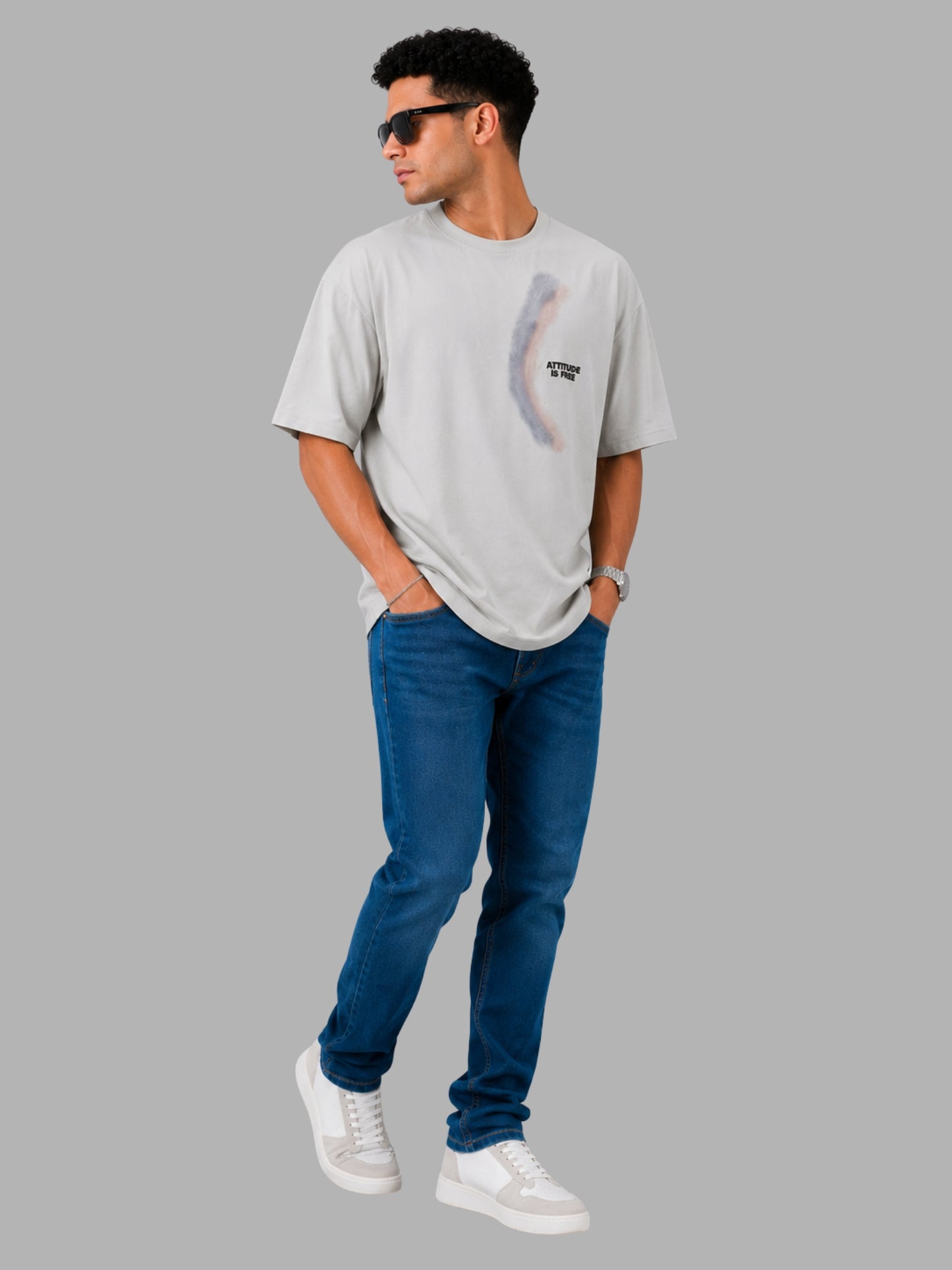 Attitude Is Free Oversized Premium T-Shirt