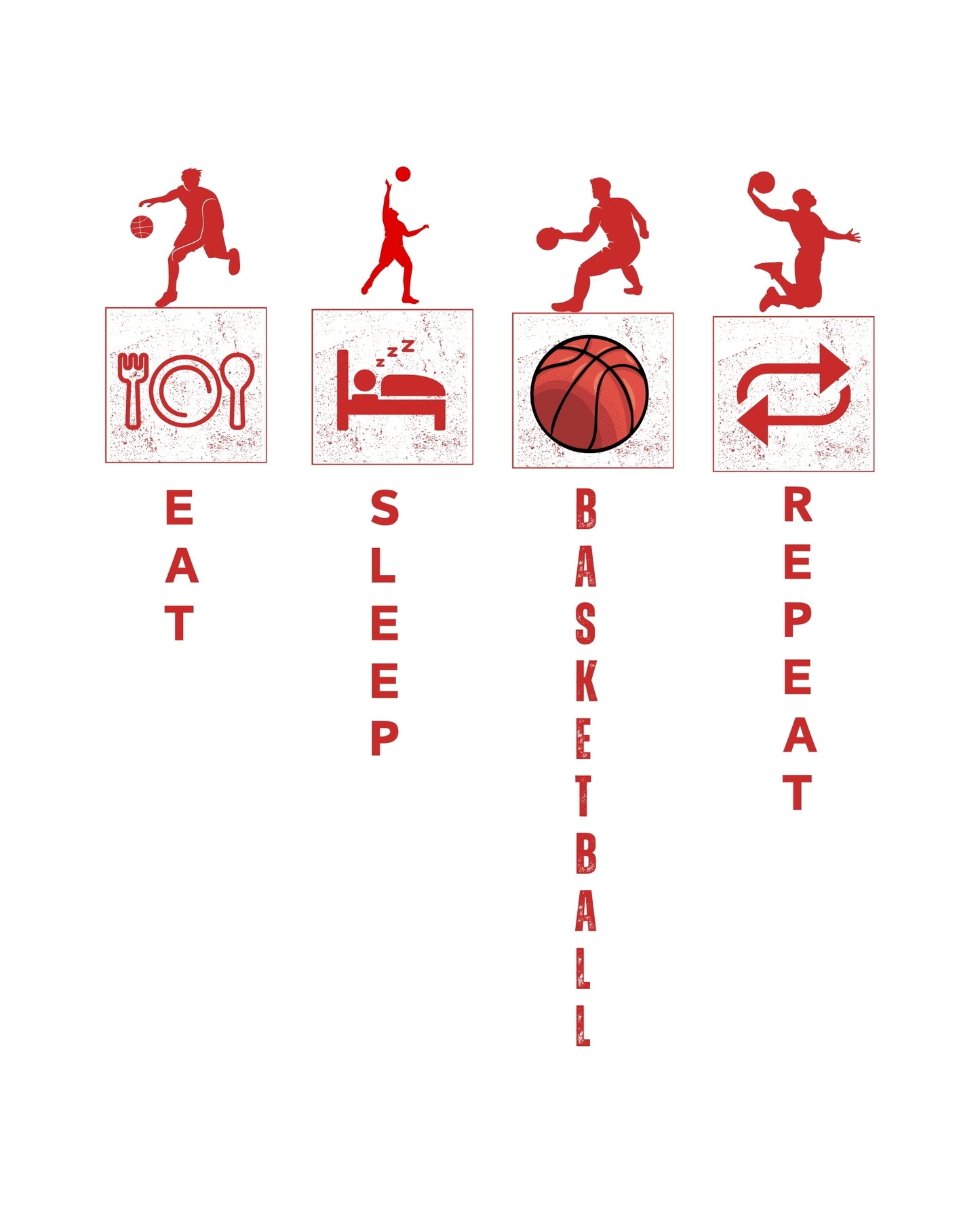 Eat.Sleep.Basketball.Repeat Classic Fit T-Shirt