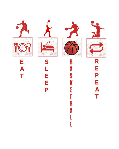 Eat.Sleep.Basketball.Repeat Classic Fit T-Shirt