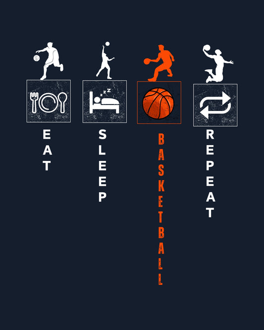 Eat.Sleep.Basketball.Repeat Classic Fit T-Shirt