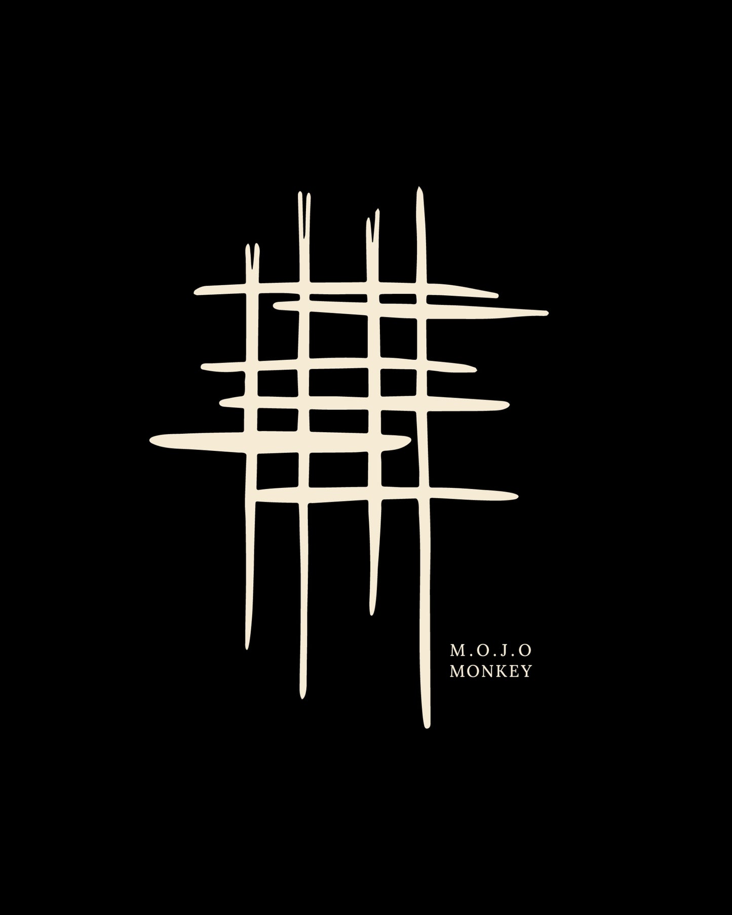 Abstract Grid Graphic Classic Fit T-Shirt