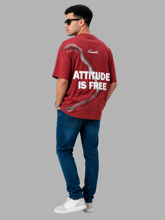 Attitude Is Free Oversized Premium T-Shirt