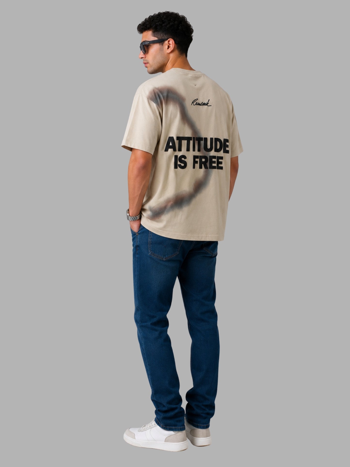 Attitude Is Free Oversized Premium T-Shirt