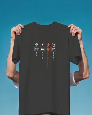 Eat.Sleep.Basketball Repeat Classic Fit T-Shirt