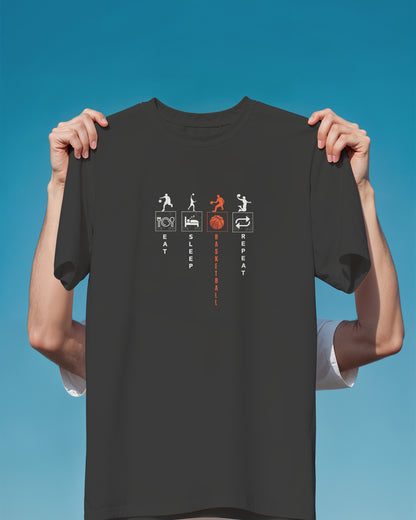 Eat.Sleep.Basketball Repeat Classic Fit T-Shirt