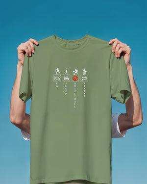 Eat.Sleep.Basketball.Repeat Classic Fit T-Shirt