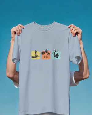 Beach Printed Classic Fit T-Shirt