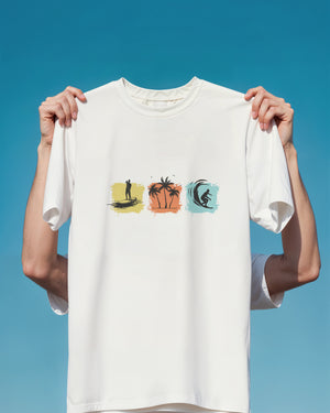 Beach Printed Classic Fit T-Shirt