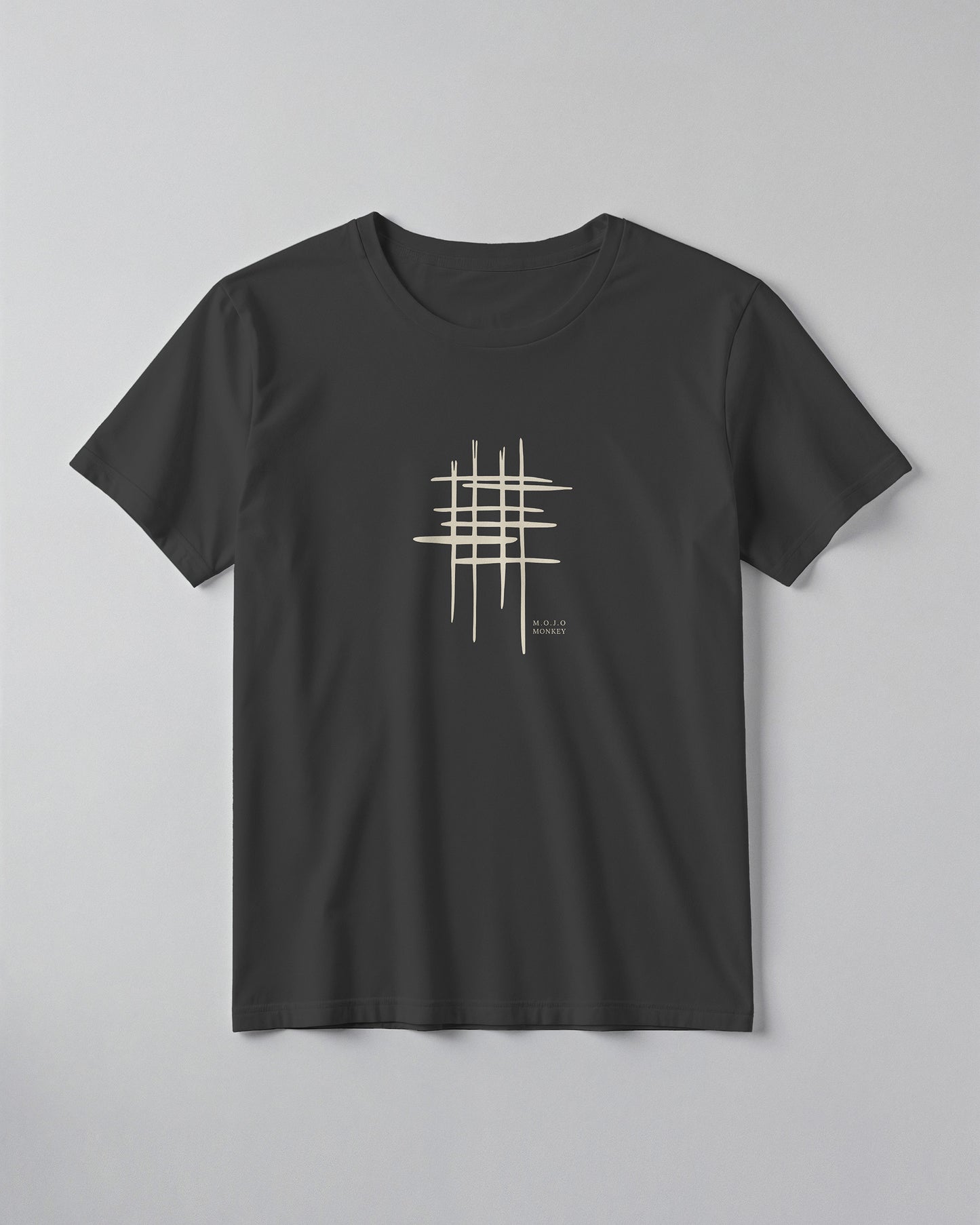 Abstract Grid Graphic Classic Fit T-Shirt