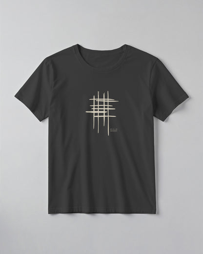 Abstract Grid Graphic Classic Fit T-Shirt