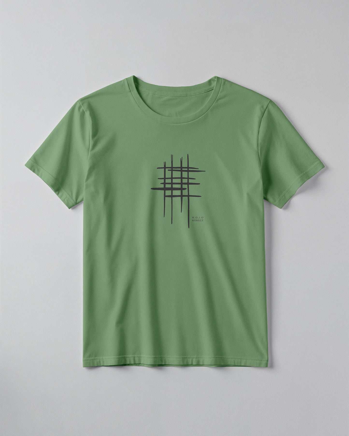 Abstract Grid Graphic Classic Fit T-Shirt