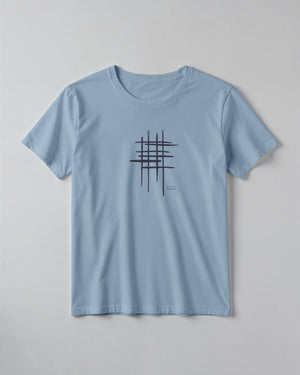 Abstract Grid Graphic Classic Fit T-Shirt