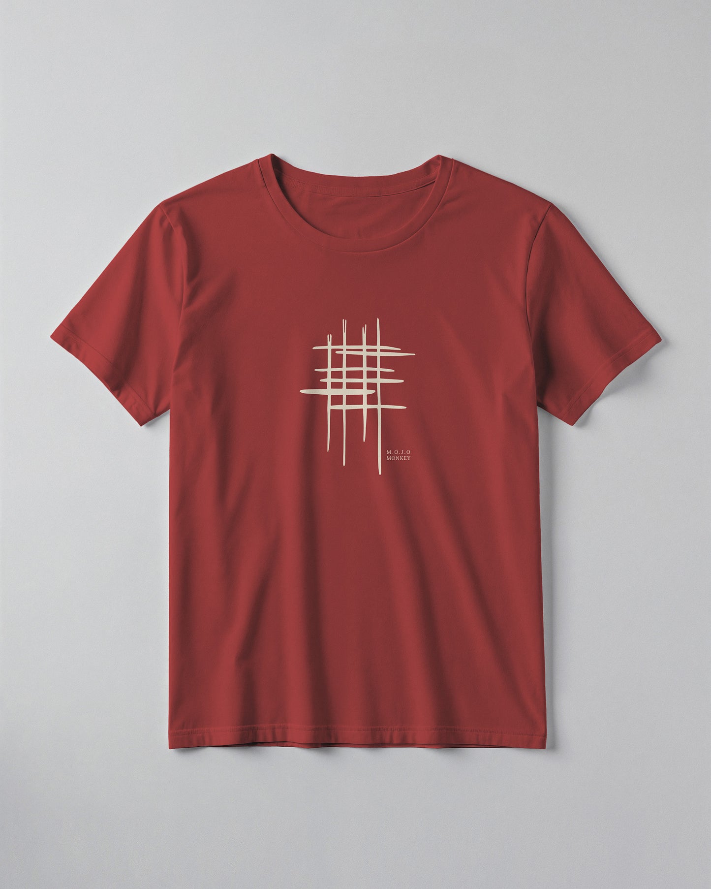 Abstract Grid Graphic Classic Fit T-Shirt