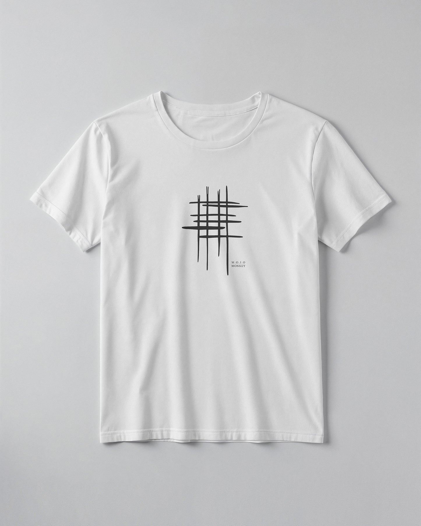 Abstract Grid Graphic Classic Fit T-Shirt