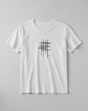 Abstract Grid Graphic Classic Fit T-Shirt