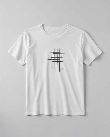Abstract Grid Graphic Classic Fit T-Shirt